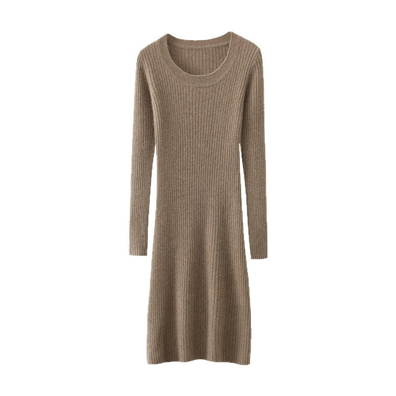Robe en tricot pour femmes avec une fine structure côtelée et une coupe cintrée Chic und Stil