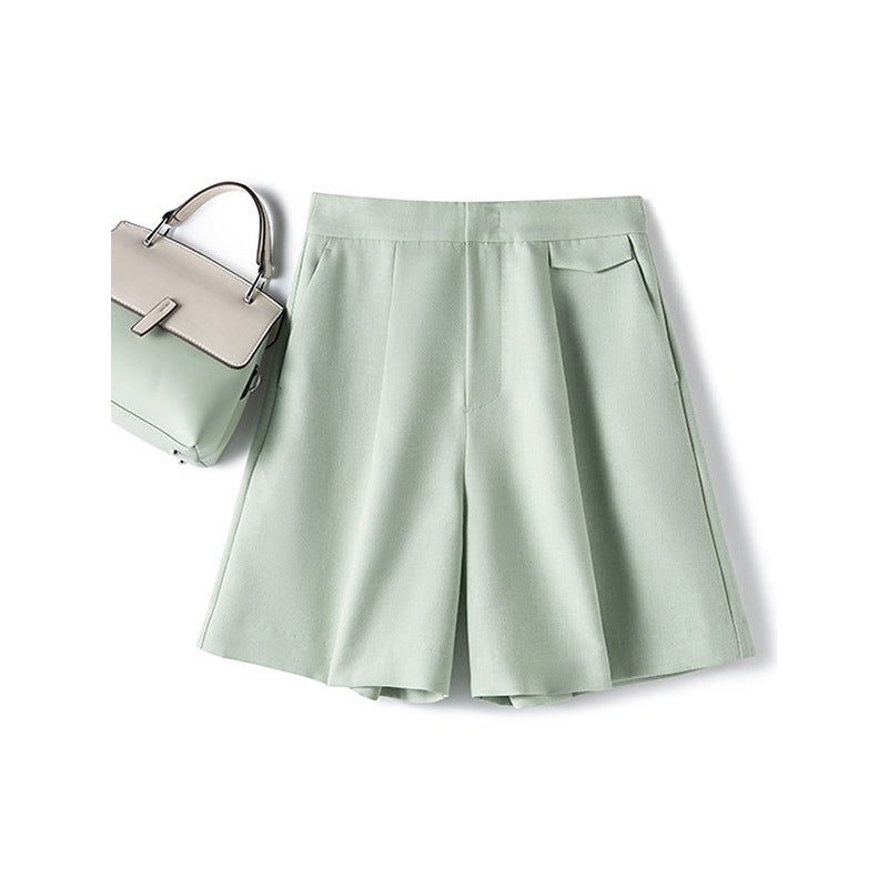 Shorts de robe taille haute ajustés pour femmes Chic und Stil