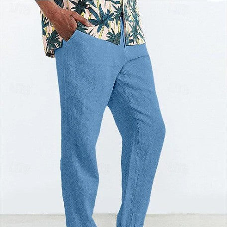 Pantalon chino décontracté pour hommes avec taille élastique et poches latérales Chic und Stil