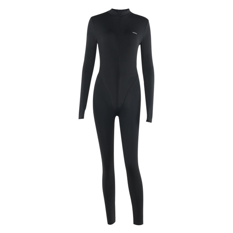 Body à manches longues avec fermeture éclair pour femmes Chic und Stil