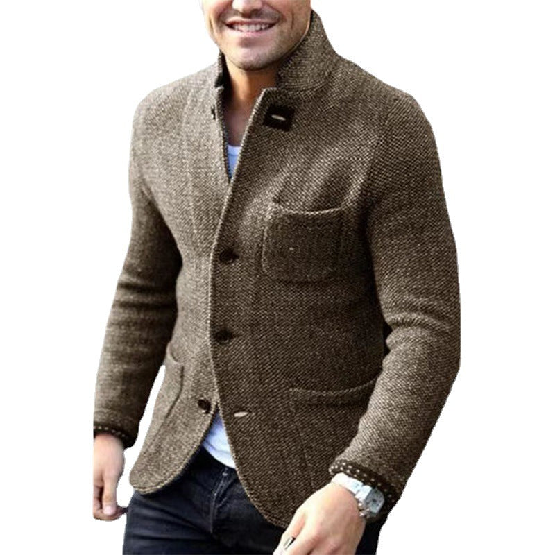 Blazer élégant pour hommes en tissu texturé Chic und Stil