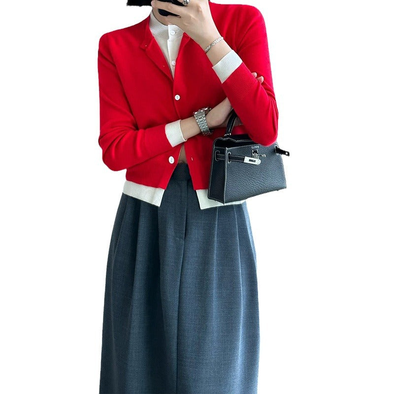 Cardigan Classique à Boutons pour Femmes Chic und Stil