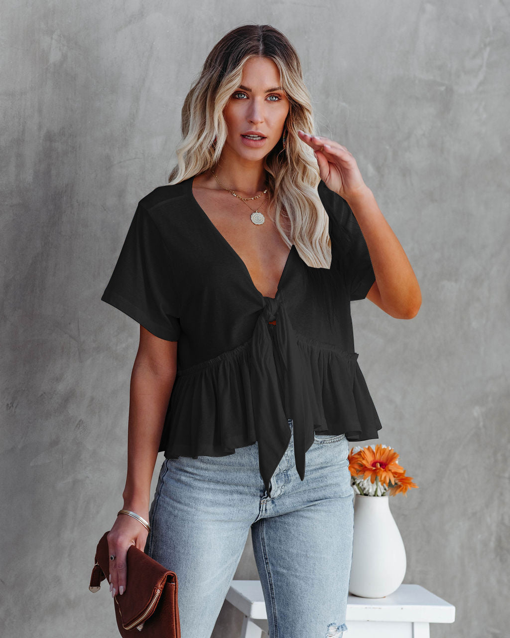 Blouse pour femmes avec coupe décontractée et fronces Chic und Stil