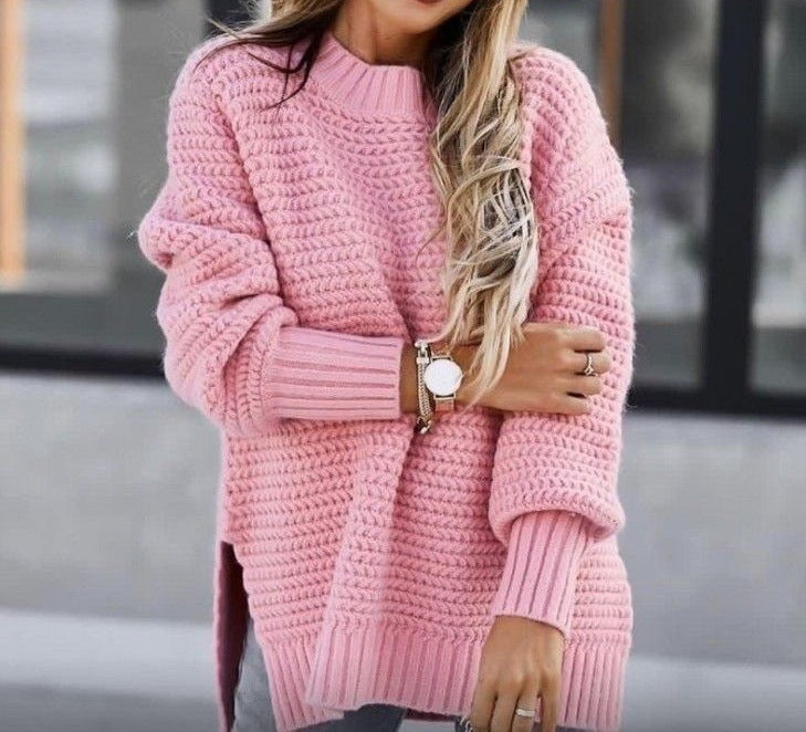 Pull en tricot pour femmes avec un design structuré à la mode Chic und Stil