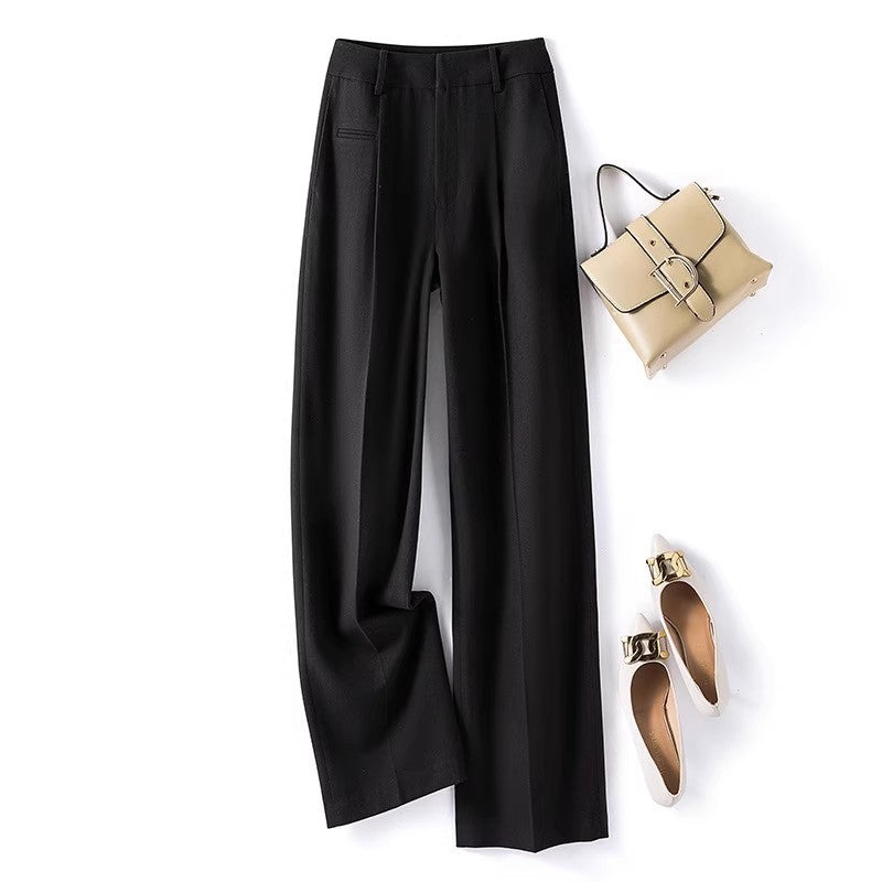 Pantalons plissés taille haute pour femmes Chic und Stil 1750847260