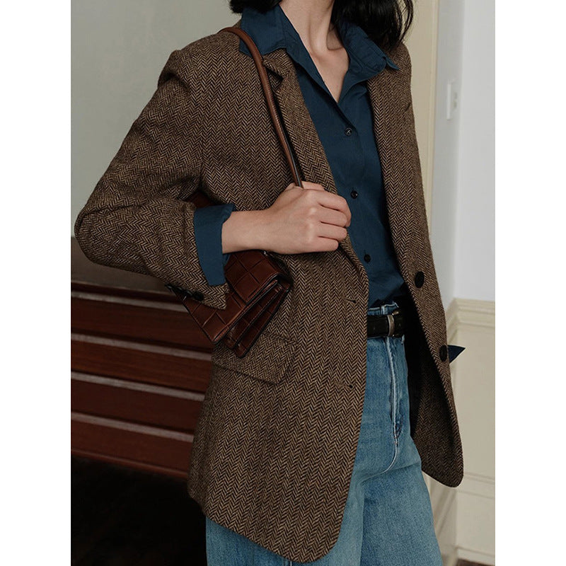 Veste femme à motif en chevron Chic und Stil
