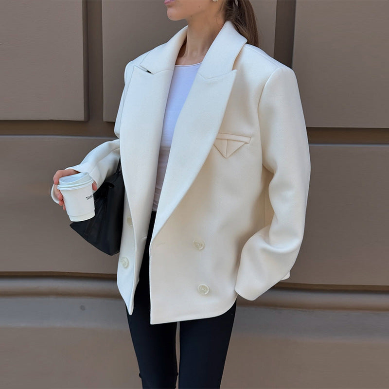 Blazer en laine oversized pour femmes Chic und Stil