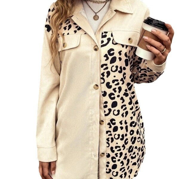 Chemise overshirt léopard pour femmes Chic und Stil