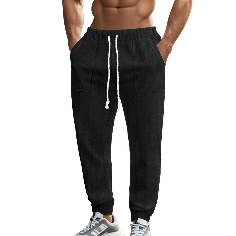 Men's leisure pants with a structured design and practical side pockets Chic and Style