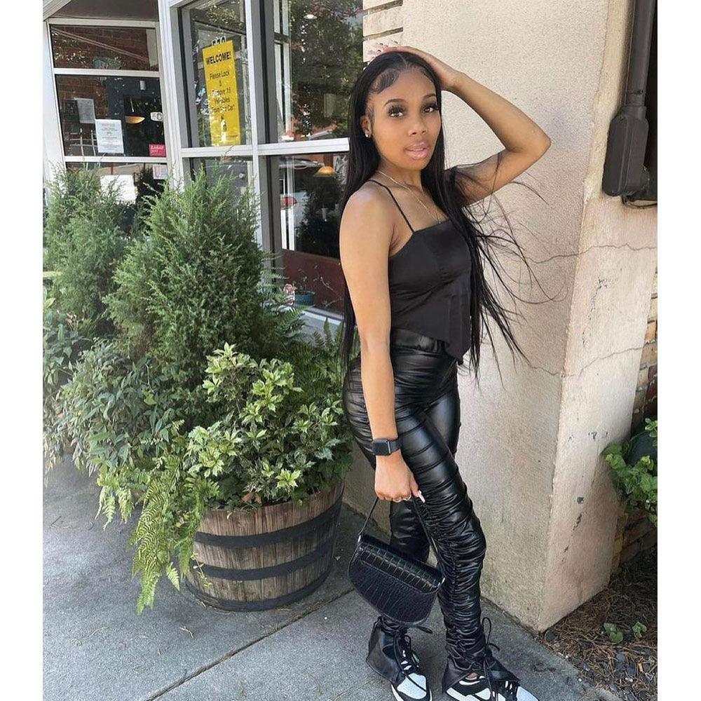 Leggings Chic und Stil en cuir synthétique élégant pour femmes