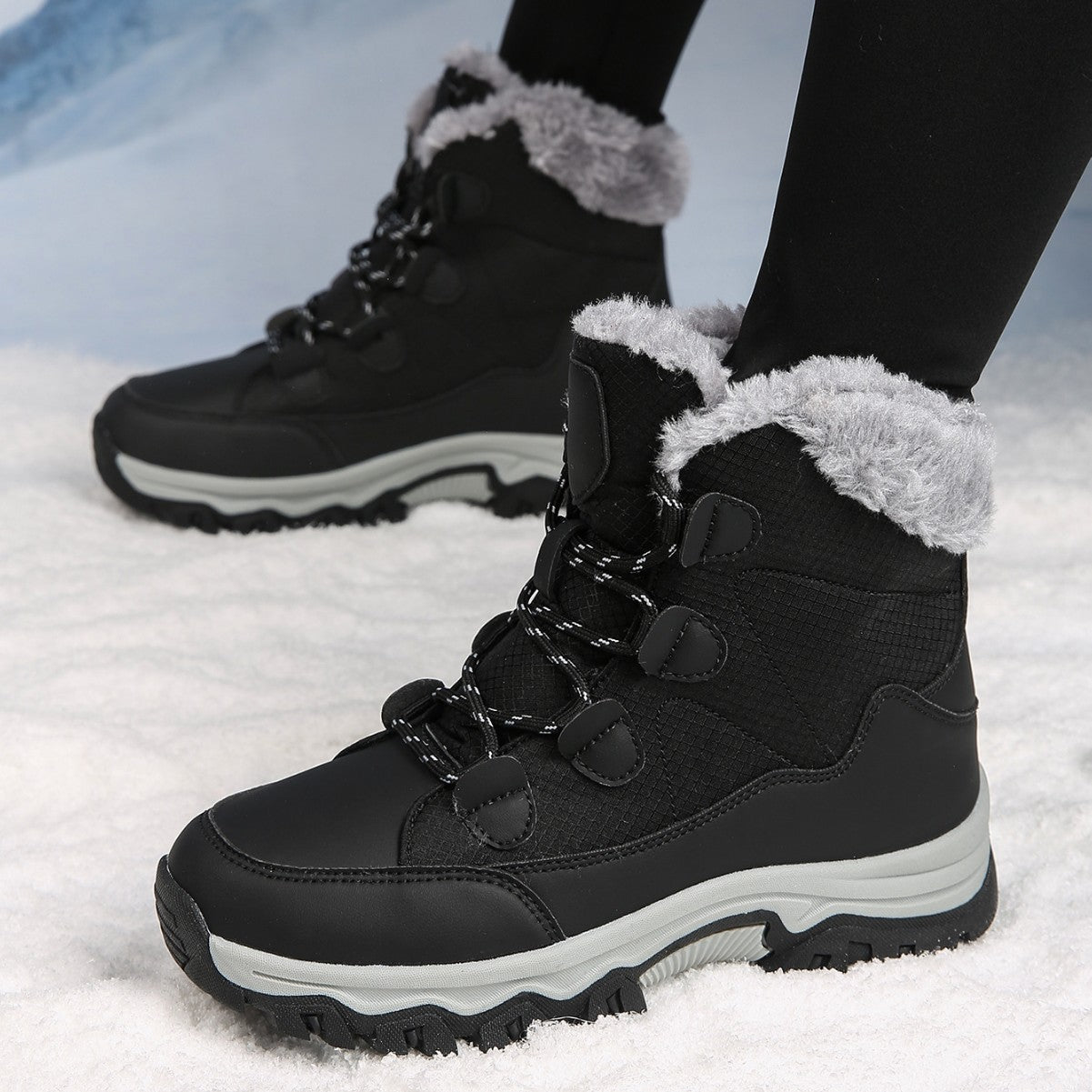 Bottes d'hiver chaudes pour dames avec polaire isolante et semelle antidérapante Chic und Stil