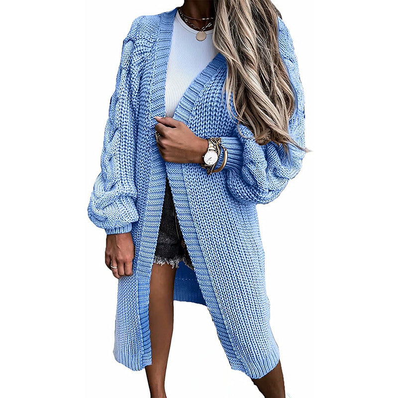 Cardigan en tricot pour femmes avec des manches volumineuses Chic und Stil