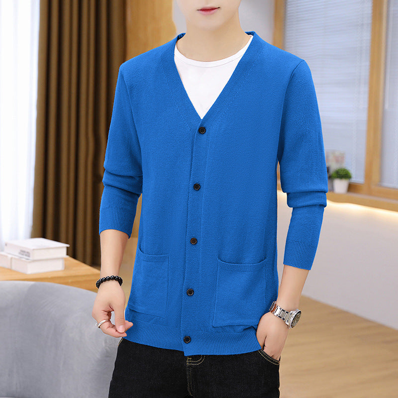 Cardigan en tricot léger élégant pour hommes avec poches Chic und Stil