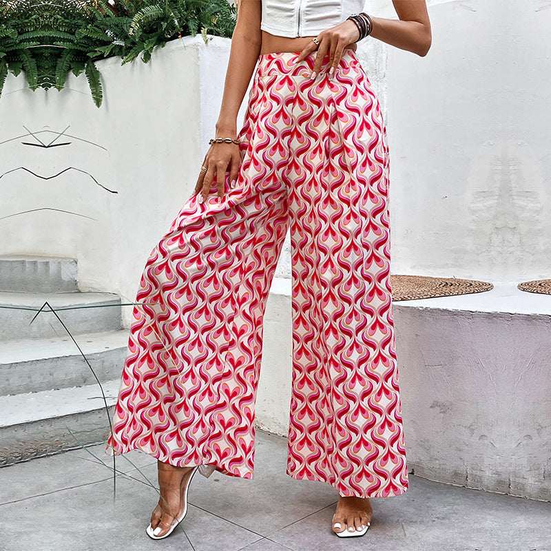 Pantalons à motif flare pour femmes Chic und Stil