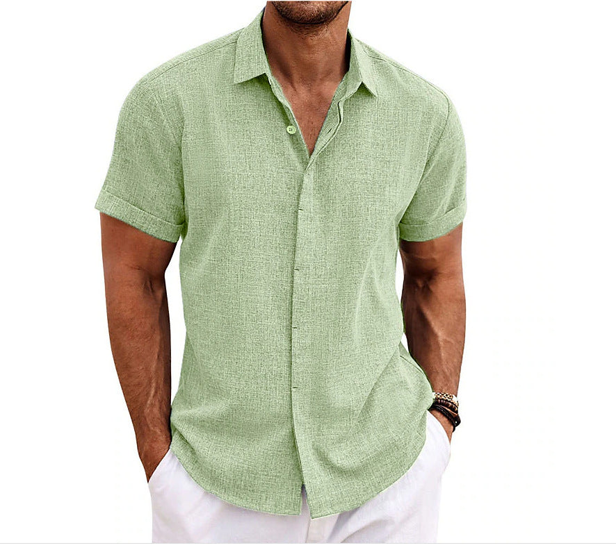 Chemise à manches courtes pour hommes en coton léger avec un confort de port agréable Chic und Stil