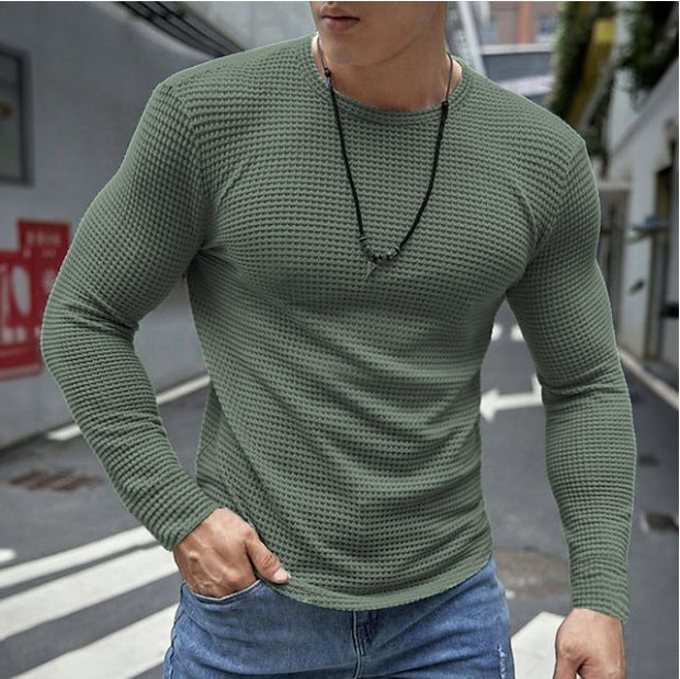 Chemise à manches longues pour hommes en mélange de coton texturé Chic und Stil