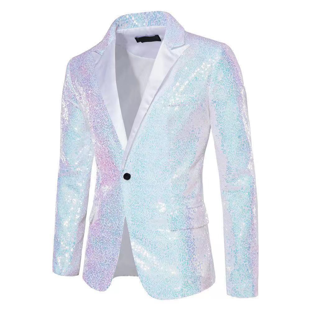 Blazer élégant en sequins pour hommes avec des accents décoratifs raffinés Chic und Stil