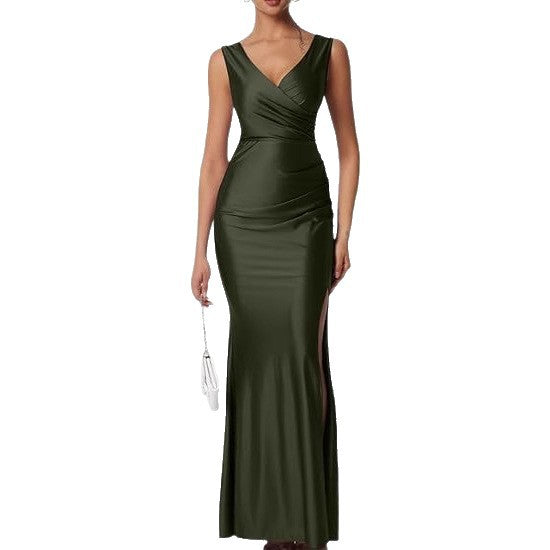 Robe de soirée élégante pour femmes avec une coupe ajustée et une ouverture sur le côté Chic und Stil