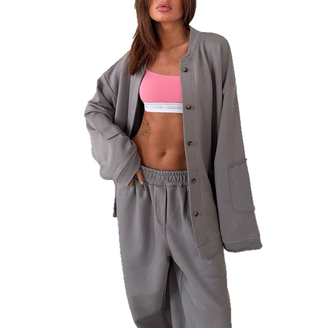 Dames Décontracté Surdimensionné Ensemble de Loisirs Chic und Stil