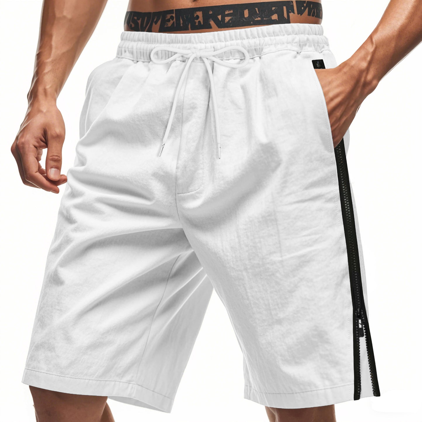Shorts cargo sportives pour hommes avec taille ajustable et poches zippées pratiques Chic und Stil