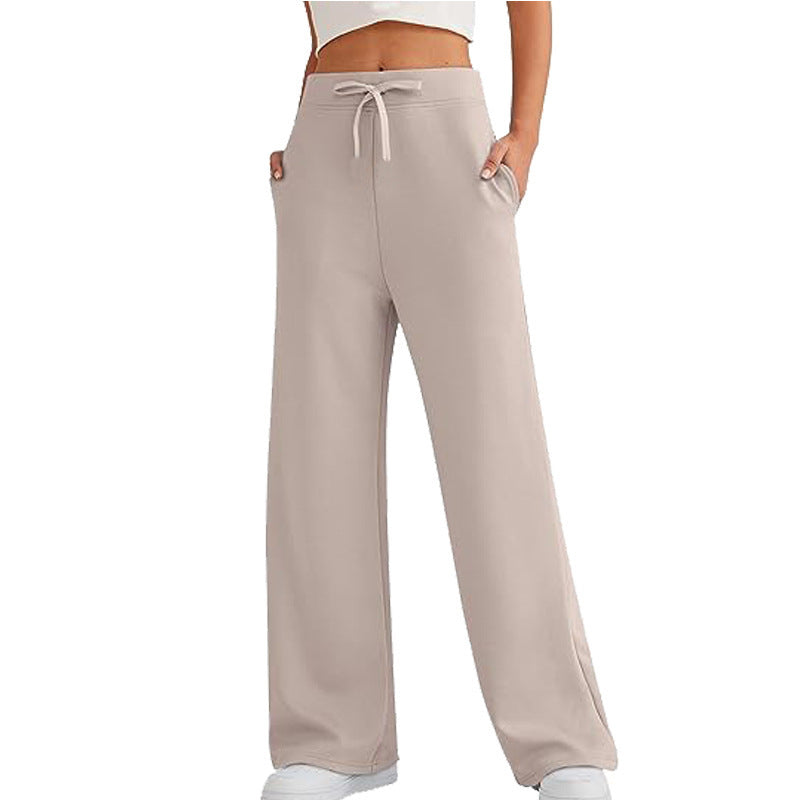 Loose women's leisure pants with elastic waist and practical pockets Chic and Style