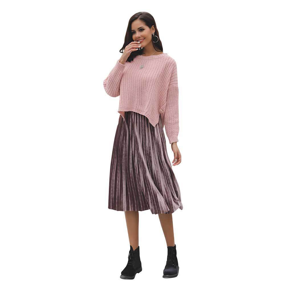 Pull femme en grosse maille tricoté avec coupe décontractée et design structuré Chic und Stil
