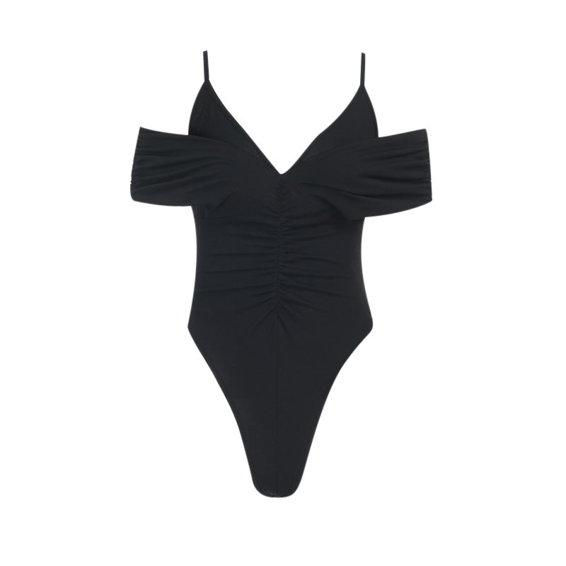 Dames Cut-Out Epaule Dégagée Body Chic und Stil