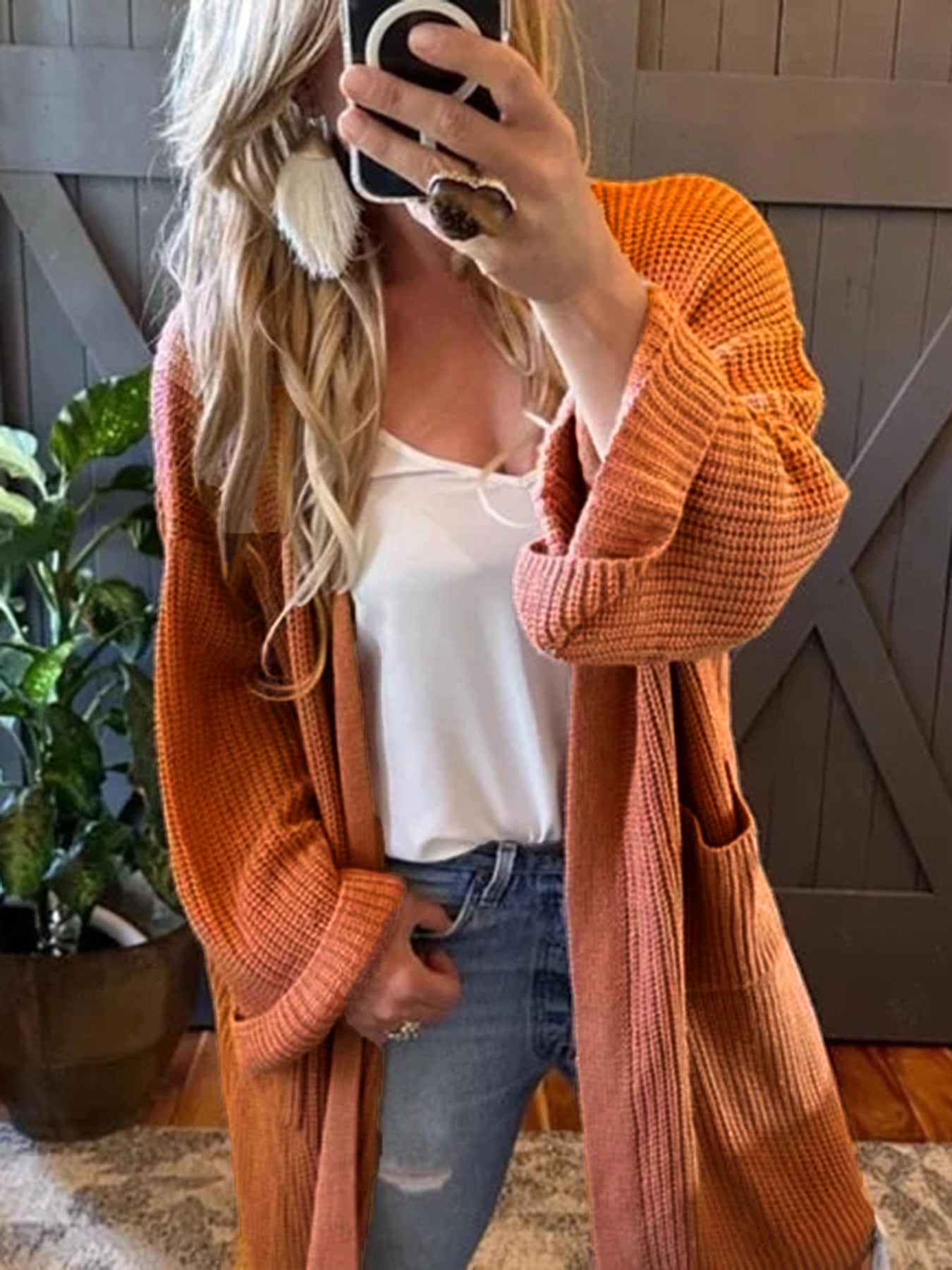 Gilet léger en tricot pour dames avec poches pratiques et coupe décontractée Chic und Stil