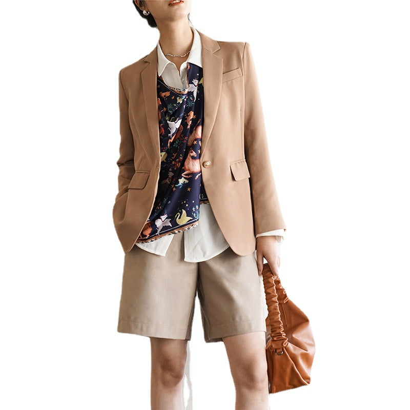Veste de tailleur pour femmes avec foulard imprimé coloré Chic und Stil