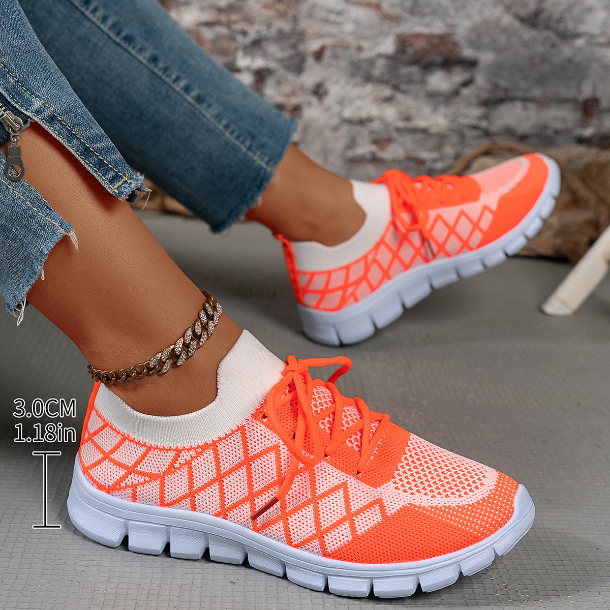 Baskets de fitness légères en tricot pour femmes Chic und Stil