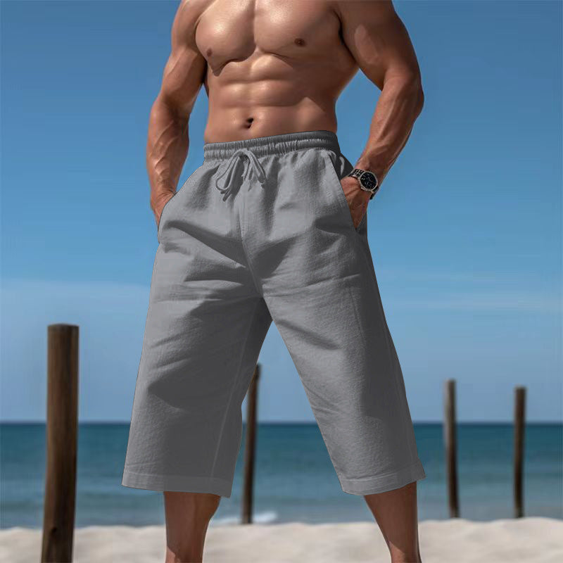 Shorts de plage décontractés pour hommes avec taille élastique et poches latérales pratiques Chic und Stil
