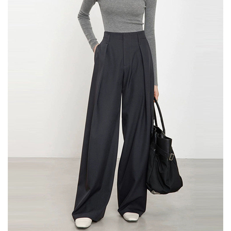 Pantalons larges taille haute pour femmes Chic und Stil 1750846294