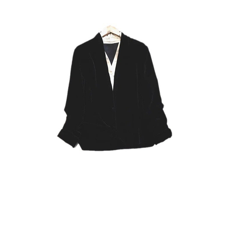 Blazer en velours luxueux pour femmes Chic und Stil