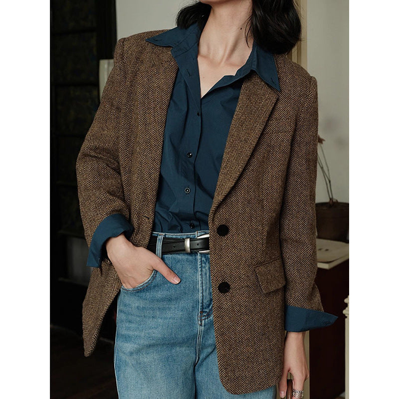 Veste femme à motif en chevron Chic und Stil