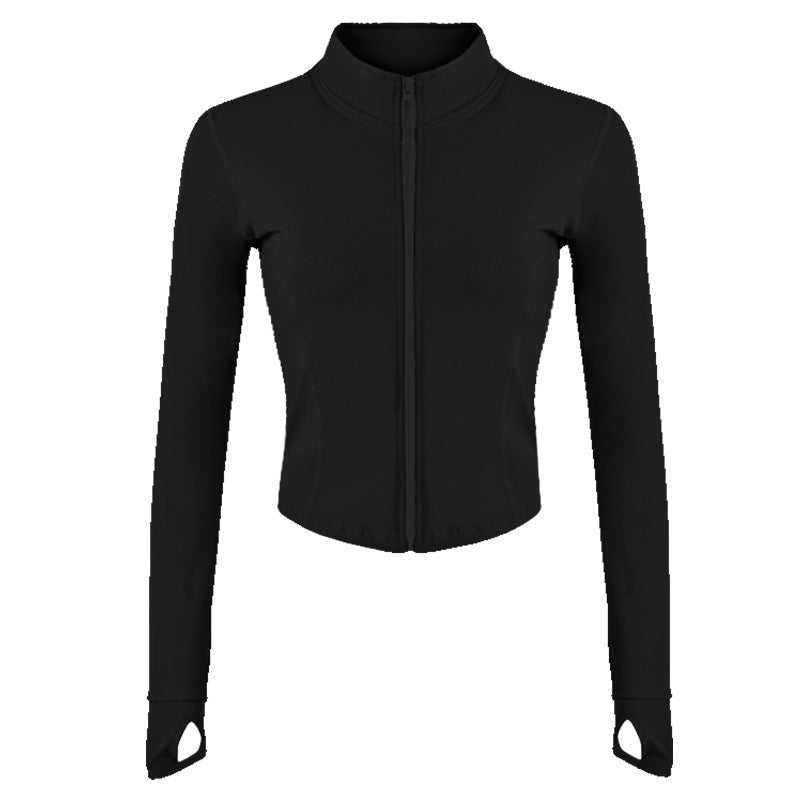 Veste de sport pour femmes avec coupe slim et trous pour les pouces Chic und Stil