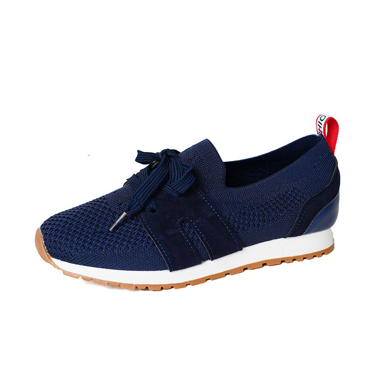 Baskets de sport pour femmes avec un dessus en tricot respirant et des accents élastiques Chic und Stil