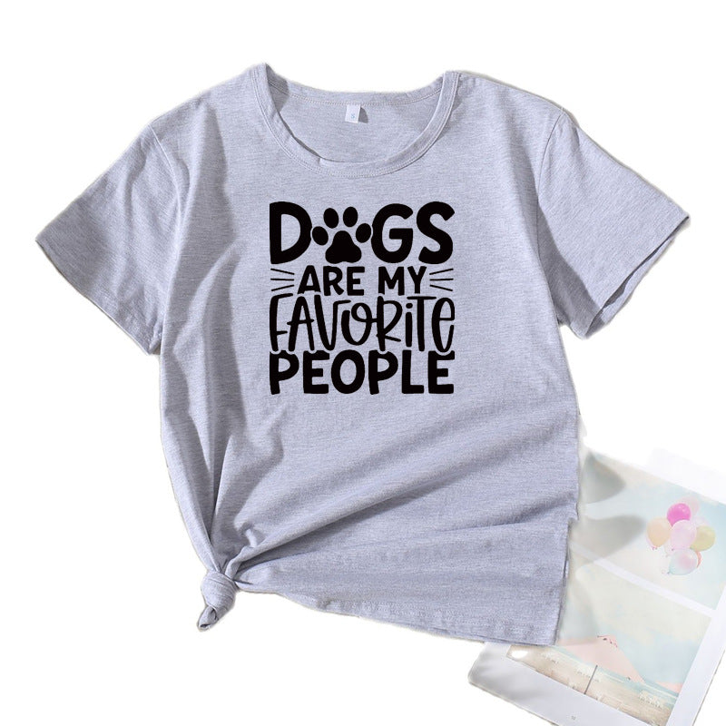 T-shirt graphique pour femmes amatrices de chiens Chic und Stil