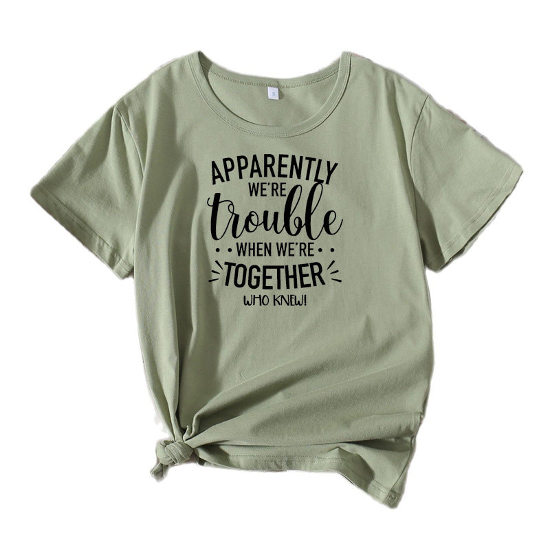 T-shirt graphique de loisirs pour femmes Chic und Stil 1751262403