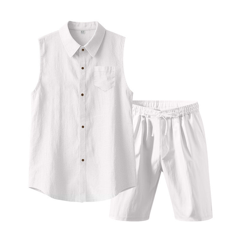 Casual summer set for women with sleeveless top and shorts Chic und Stil