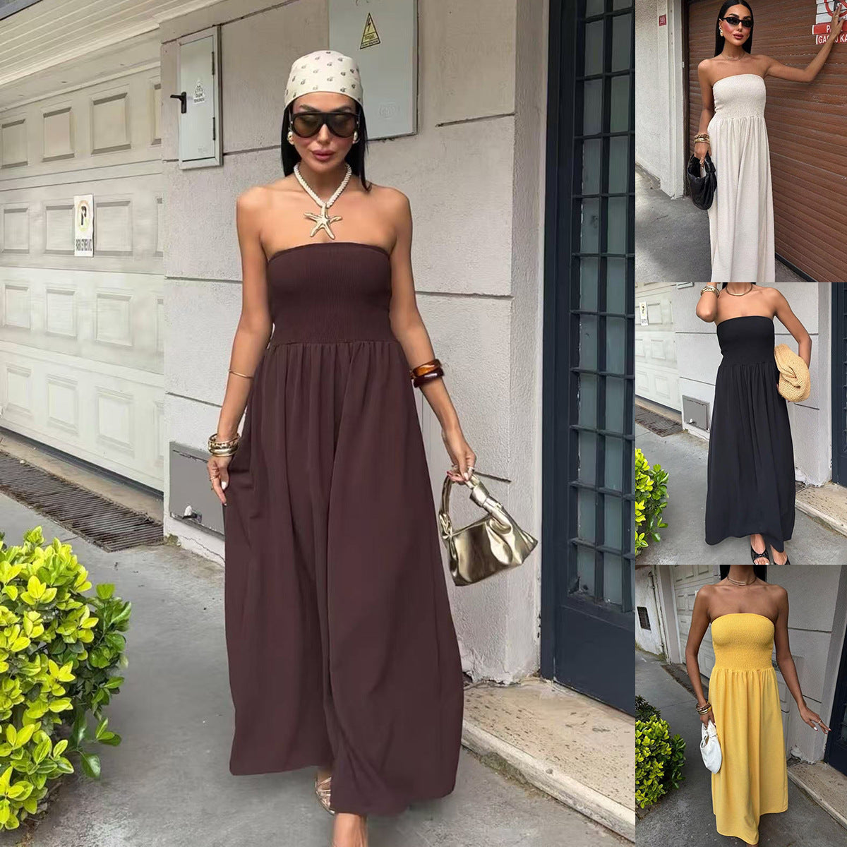 Robe maxi sans épaules Chic und Stil pour dames