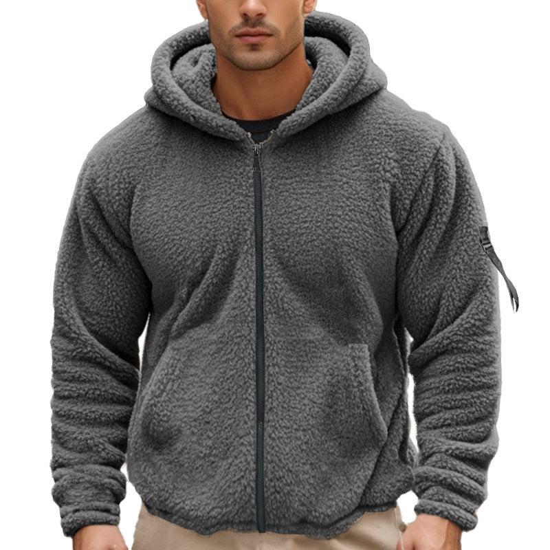 Veste en polaire douillette pour hommes avec capuche Chic und Stil
