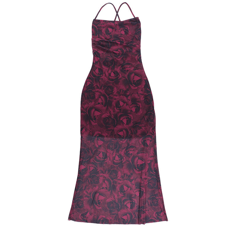 Robes maxi à fleurs transparentes pour dames Chic und Stil