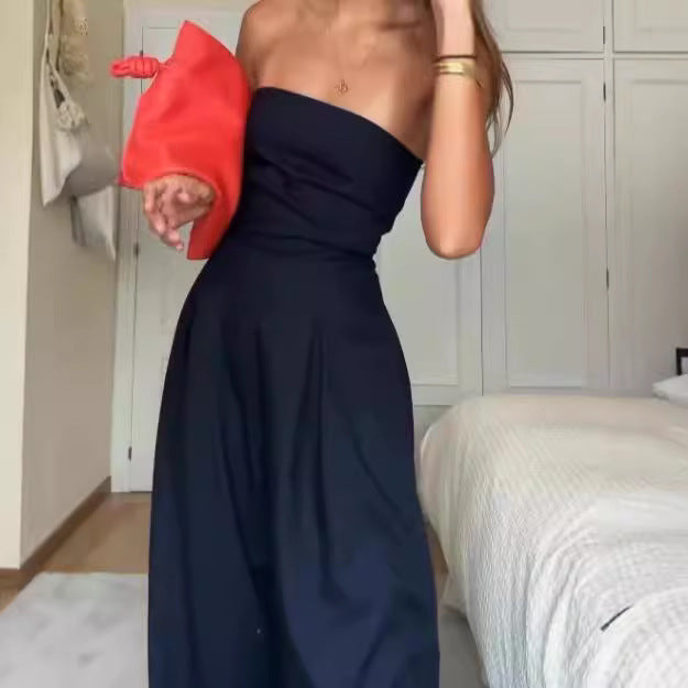 Salopette sans bretelles pour femmes avec jambes larges et poches latérales Chic und Stil