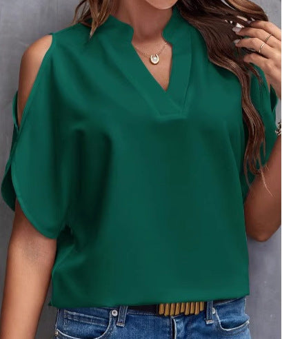 Dames Blouse Épaules Nues Chic und Stil