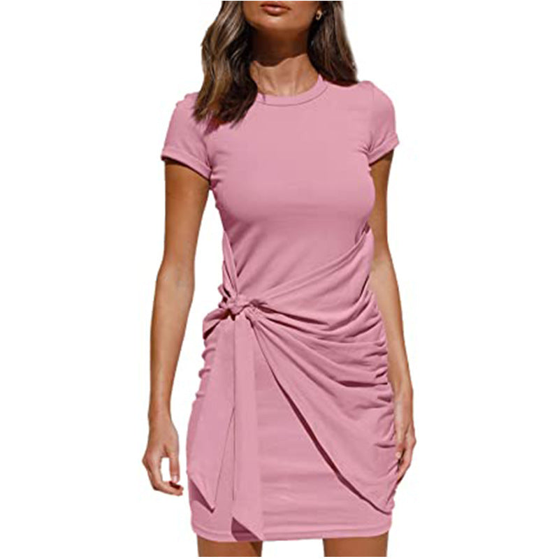 Robe mini à volants pour femmes avec lien latéral Chic und Stil