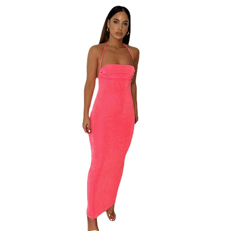 Robe moulante à volants pour femmes avec bretelles réglables Chic und Stil
