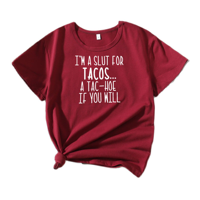 Damen Lustiges Foodie Humor T-Shirt Chic und Stil