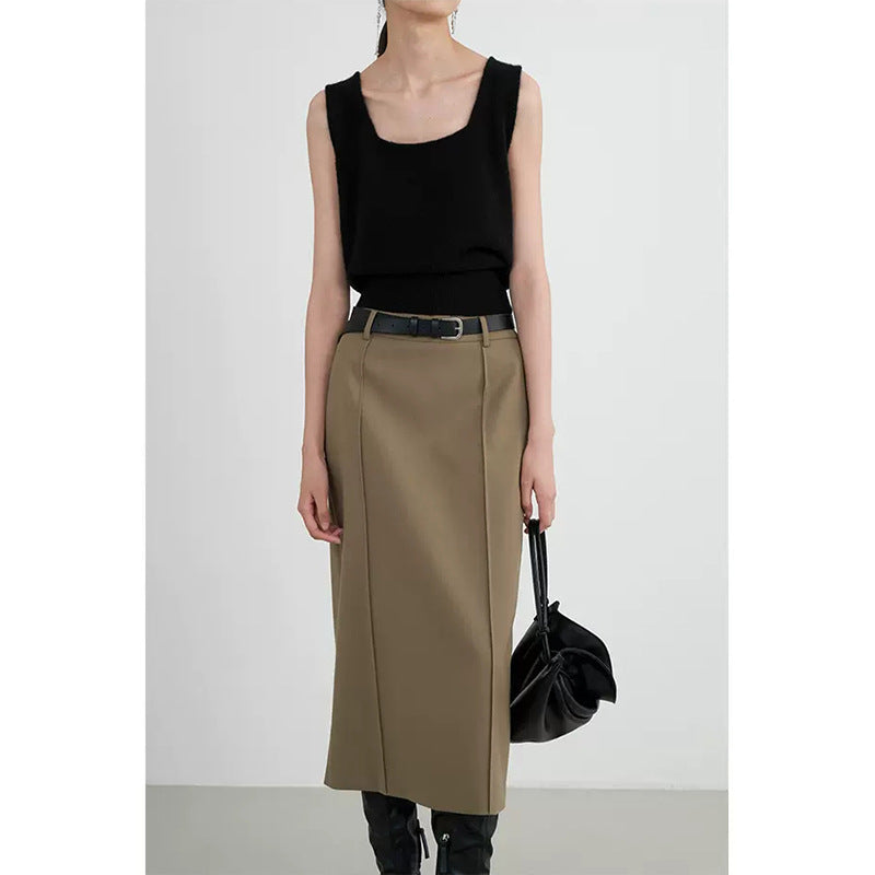 Top long à manches longues texturé pour femmes Chic und Stil