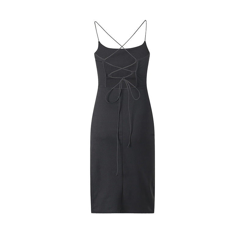 Robe midi élégante pour femmes avec fente latérale Chic und Stil