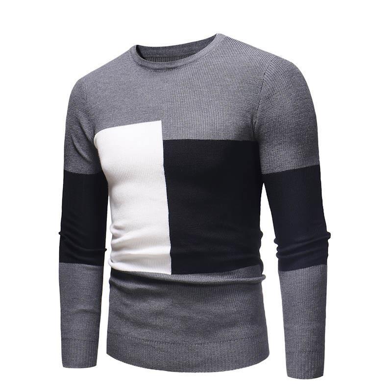 Pull homme designer avec motif à blocs moderne Chic und Stil